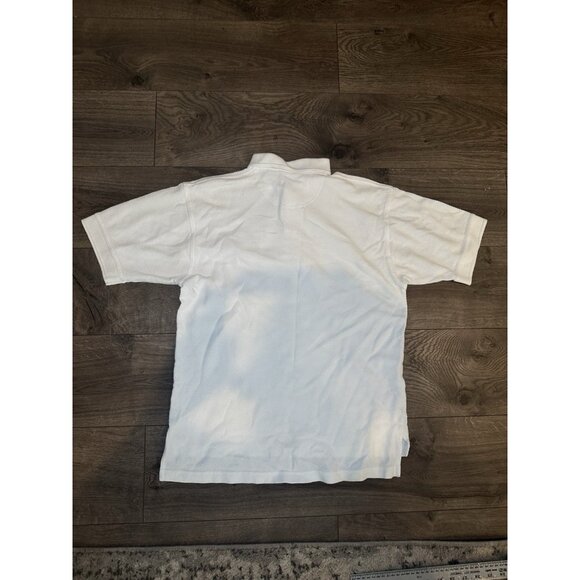 VTG Walt Disney World Mickey Ears Polo Shirt White Textured USA Men’s Small - Picture 7 of 8